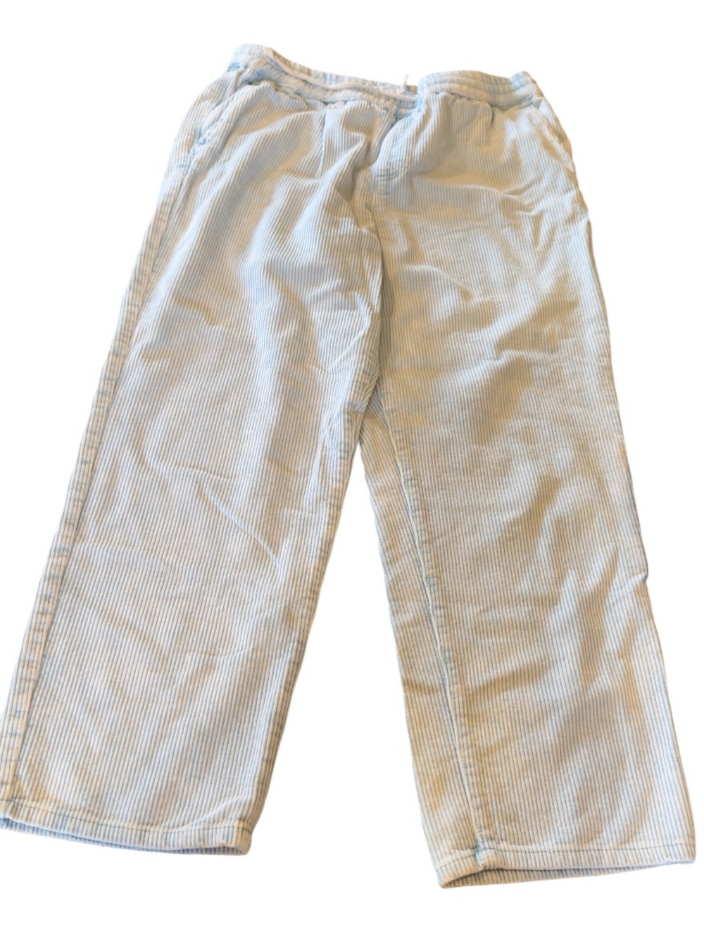 Maurice’s Blue Wash Corduroy Light Blue Baggy Pull-On Pants